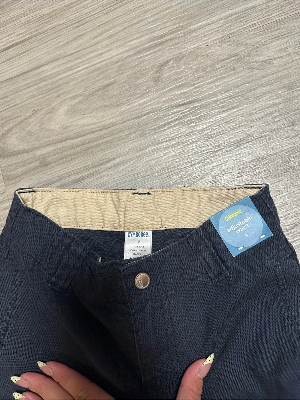 Gymboree Navy Straight-Leg Cargo Pants